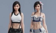 《最终幻想7：重生》蒂法新3D美图 大长腿+玉足太棒了