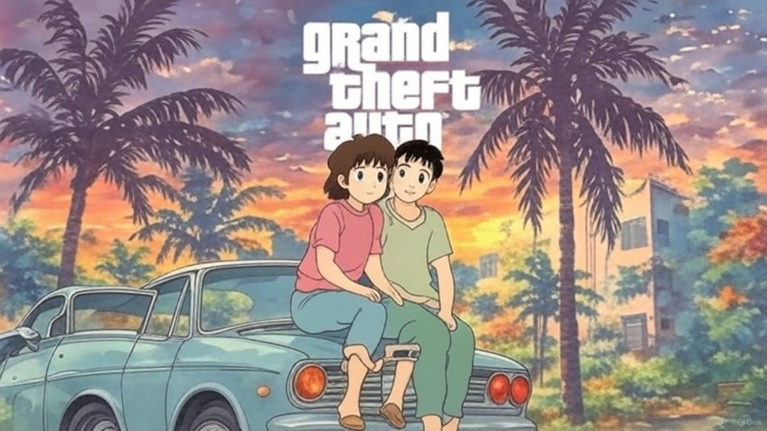 温暖治愈！当《GTA6》的截图变成吉卜力画风