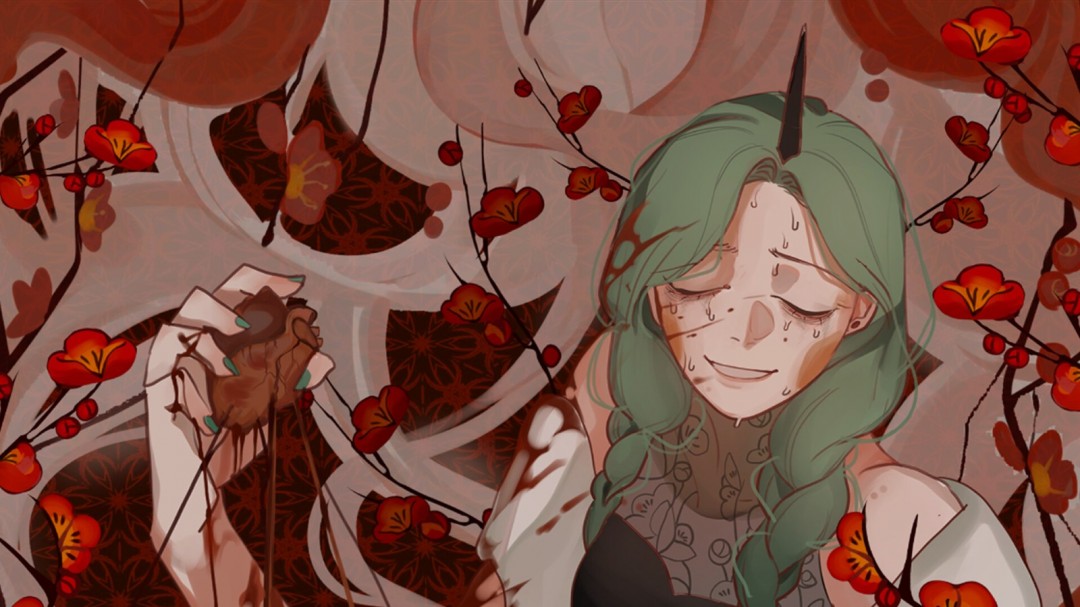 手绘风格指向点击恐怖冒险游戏《燃獄花》Steam页面 年内发售