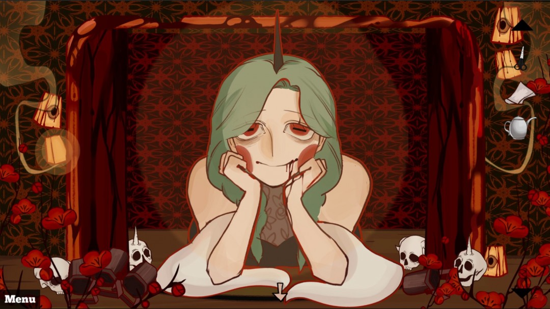 手绘风格指向点击恐怖冒险游戏《燃獄花》Steam页面 年内发售