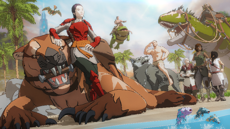 ARK0.5官宣？《方舟生存进化》愚人节整活制作“2D渲染版”