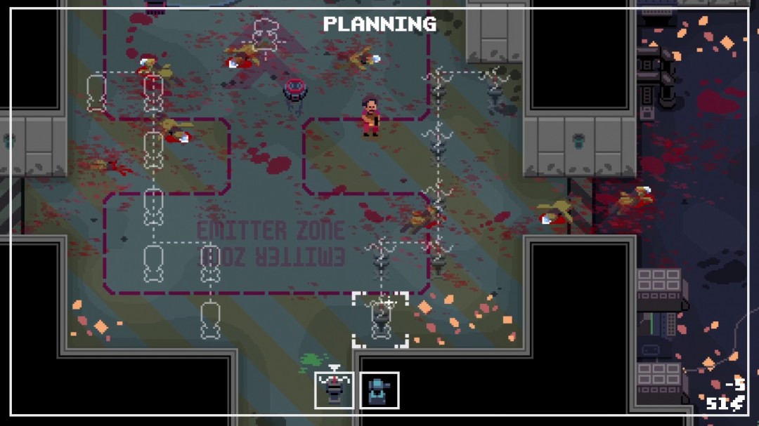 俯视角射击塔防游戏《Obliterator-X》Steam页面 内发售