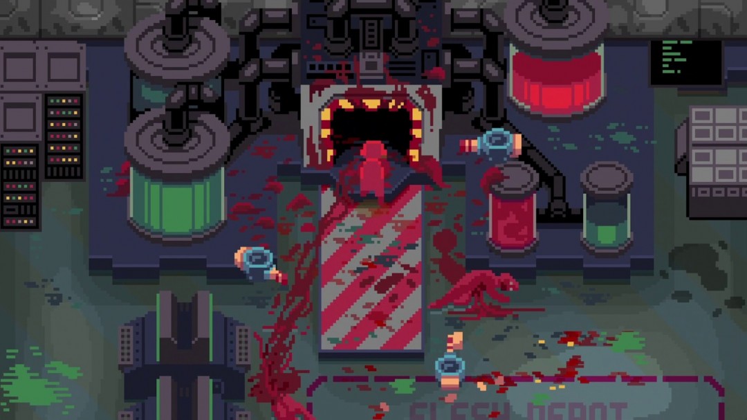 俯视角射击塔防游戏《Obliterator-X》Steam页面 内发售