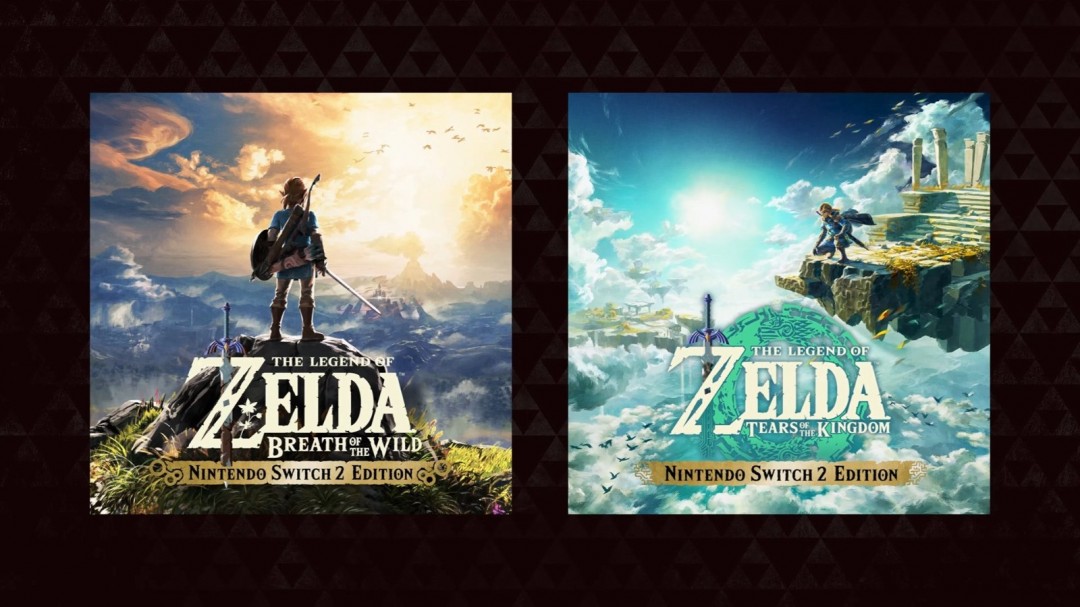 《旷野之息》《王国之泪》获Switch 2版 需购买升级包强化