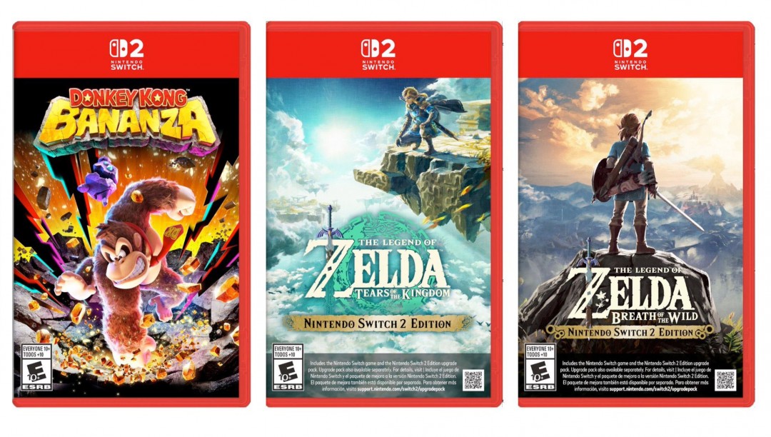 Switch 2外包装封面和Switch 2游戏封面公布