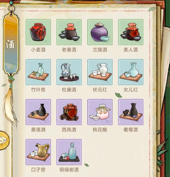 《华夏千秋》全部酒配方汇总