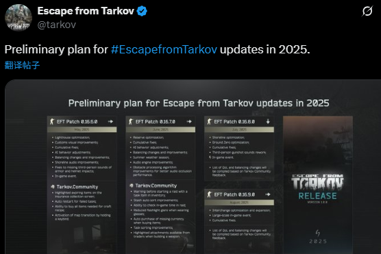 《逃离塔科夫》2025年将正式推出 8年测试好评佳作
