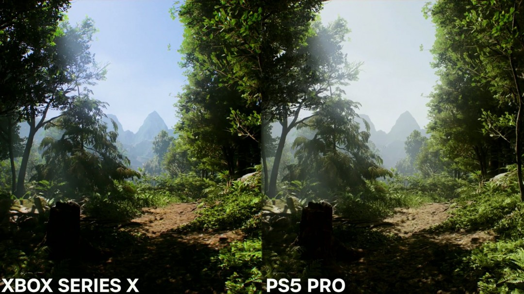 《夺宝奇兵：古老之圈》Xbox Series X和PS5 Pro画面对比