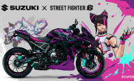 铃木Suzuki与《街霸6》联动 推出韩蛛俐风格摩托车