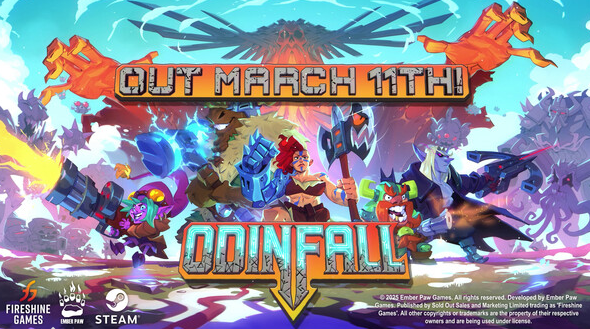  《Odinfall》3月登陆Steam 肉鸽双摇杆射击