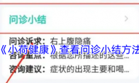 《小荷健康》查看问诊小结方法