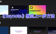 《keynote》撤回上一步方法