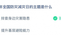 今年全国防灾减灾日的主题是什么