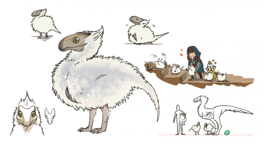 《怪物猎人：荒野》鹭鹰龙宝宝造型图 很萌很可爱
