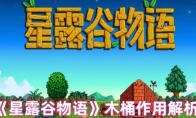 《星露谷物语》：木桶作用解析