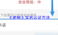 《老柚》：实名认证方法