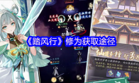 《踏风行》：修为获取途径
