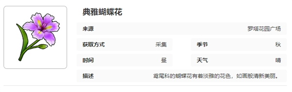《开放空间》罗塔花园广场采集物图鉴