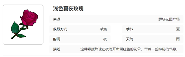 《开放空间》罗塔花园广场采集物图鉴