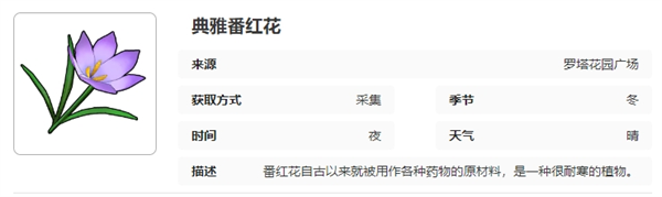 《开放空间》罗塔花园广场采集物图鉴